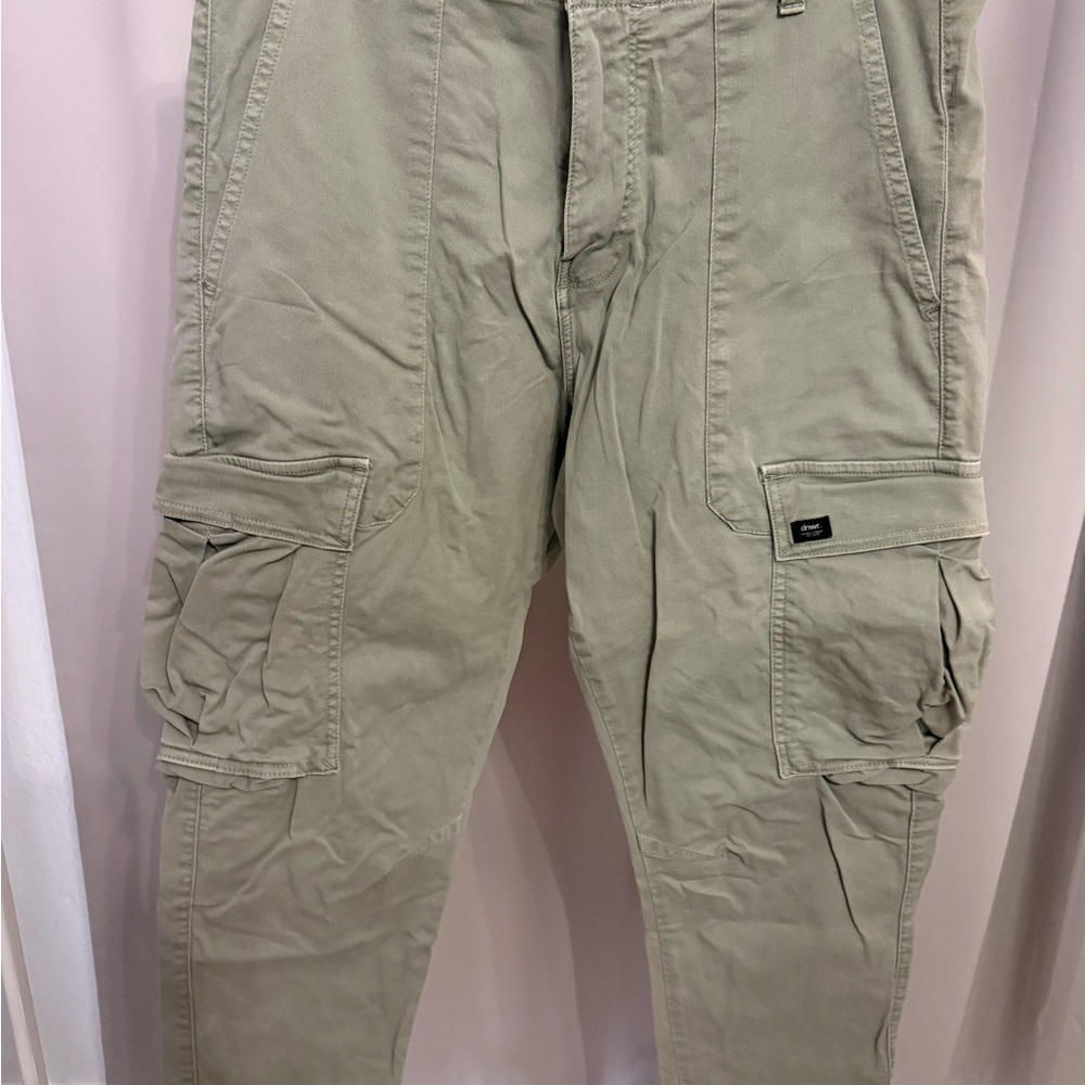 Zara Men's Cargo Pants Olive Green